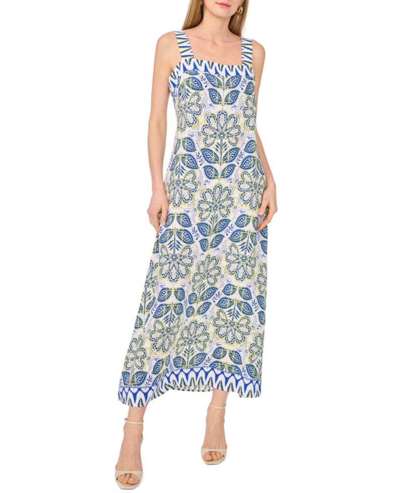 Women's Sleeveless Thick Strap Maxi Dress