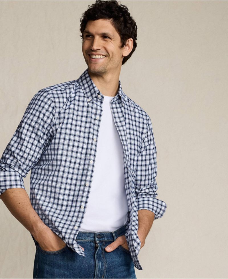 Men's Tailored Fit No Iron Twill Long Sleeve Shirt