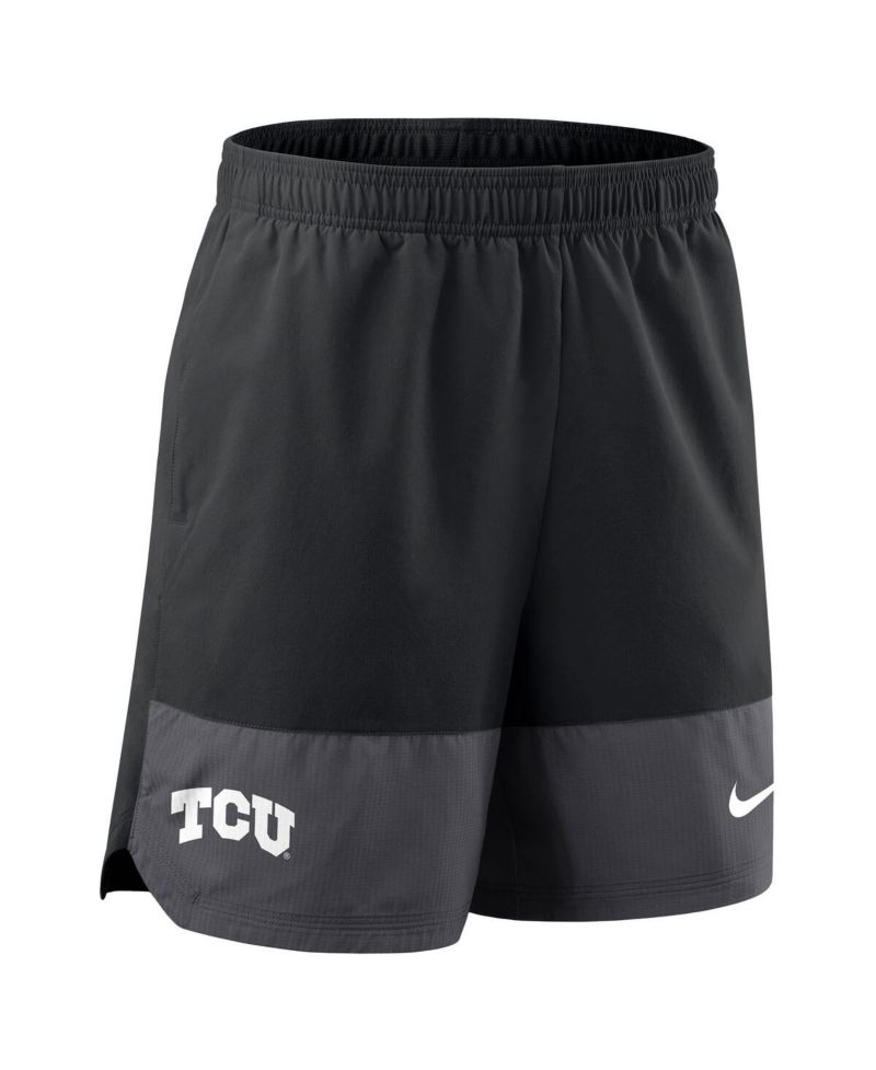 Men's Black TCU Horned Frogs 2025 Sideline Performance Shorts
