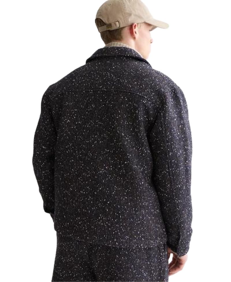 Men's Tailored Wool-Blend Tweed Jacket