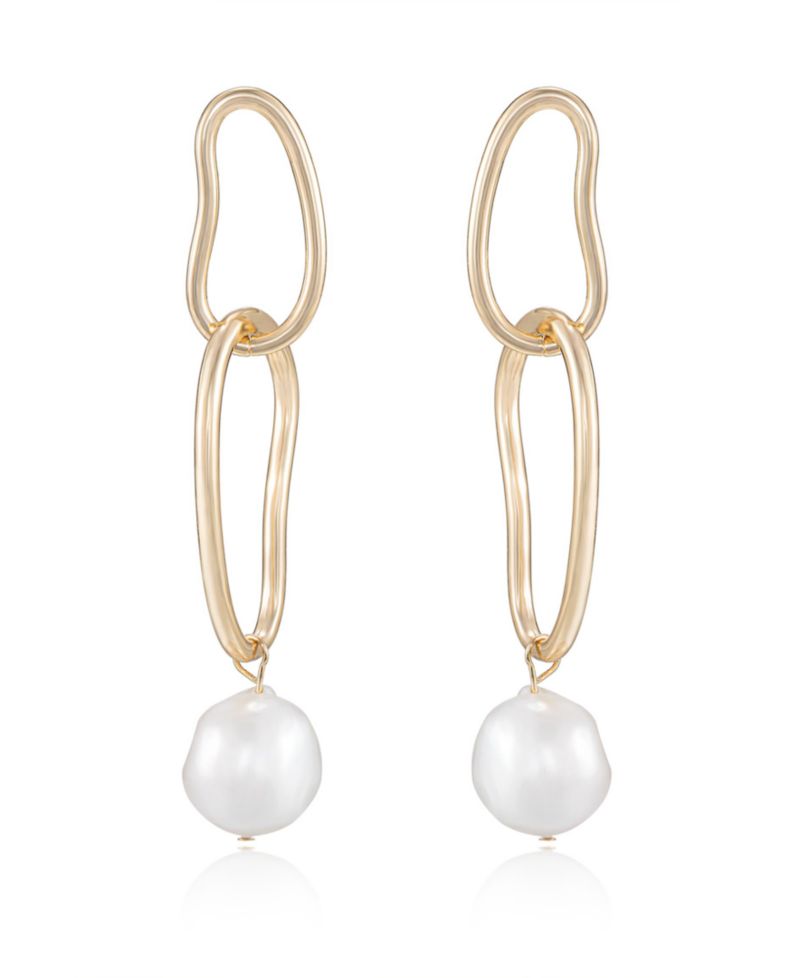 Mara Dangle Imitation Pearl Earrings