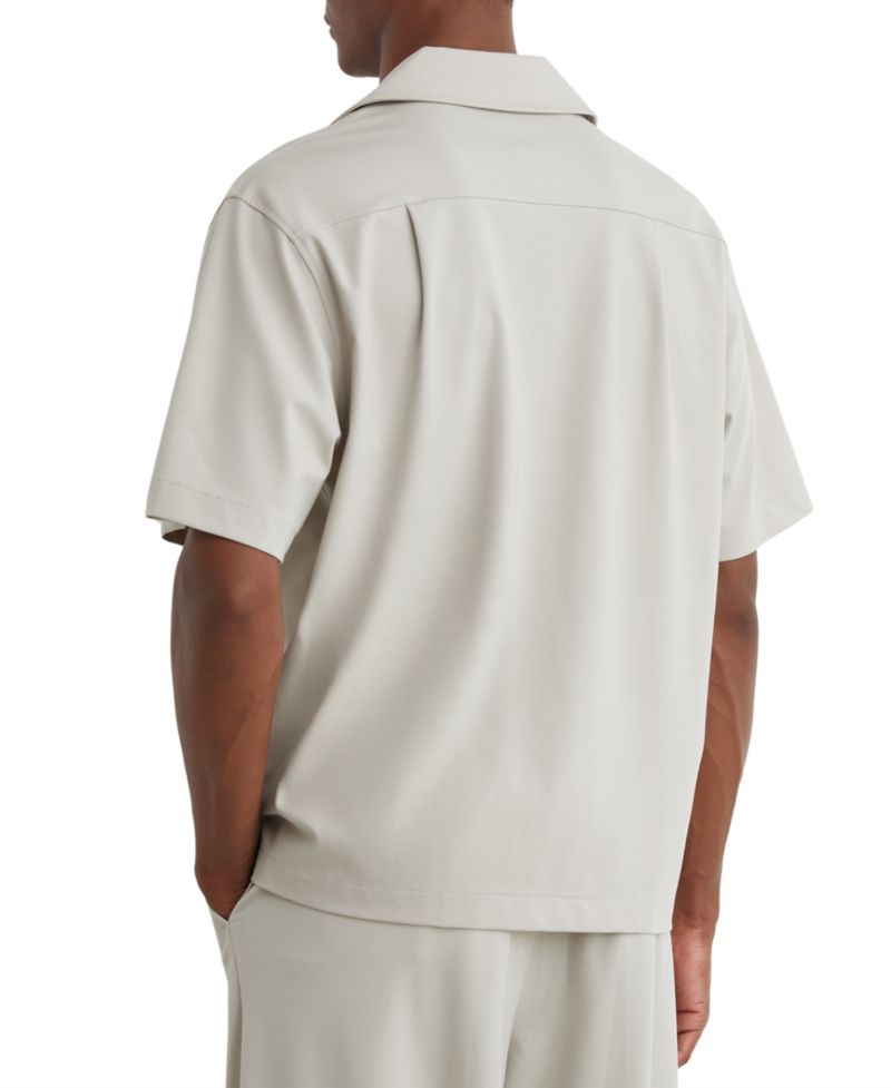 Men's Russo Stretch Cuban-Collar Short-Sleeve Shirt