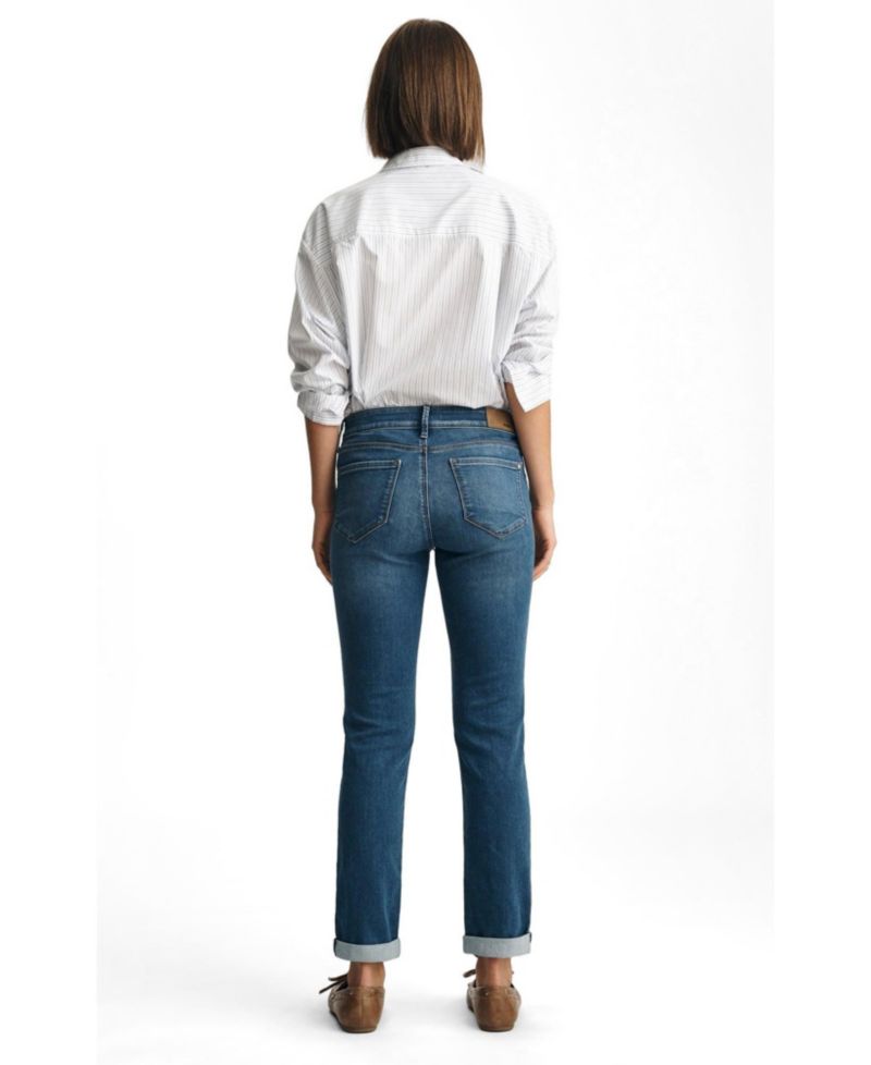 Women's Emma Mid Rise Slim Boyfriend Jeans