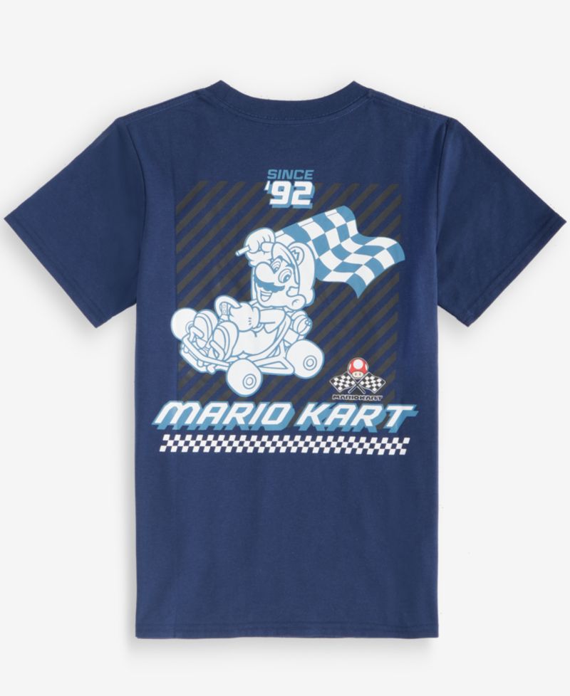 Boys' XS-XL Mario Kart Short-Sleeve T-Shirt