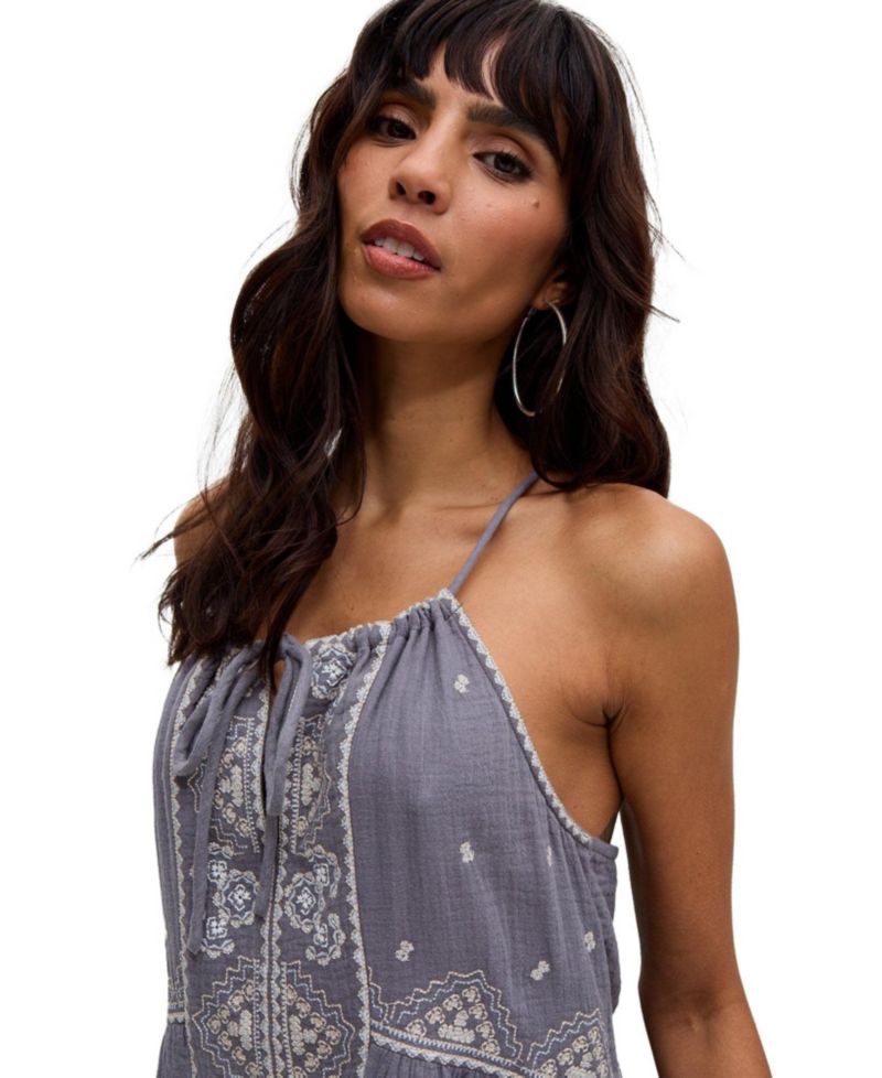 Women's Jen Tiered All Over Embroidered Mini Dress