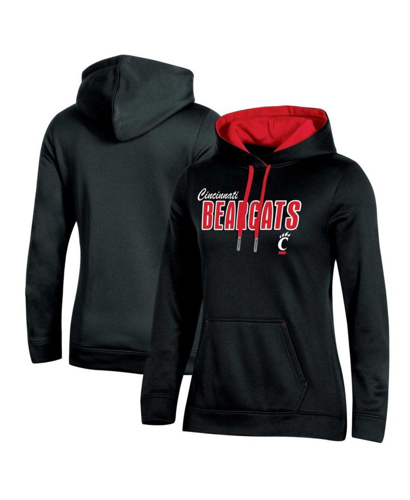 Women's Black Cincinnati Bearcats Team Pullover Hoodie