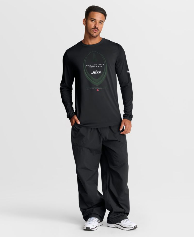 Men's Black New York Jets Legend Icon Dri-FIT Long Sleeve T-Shirt