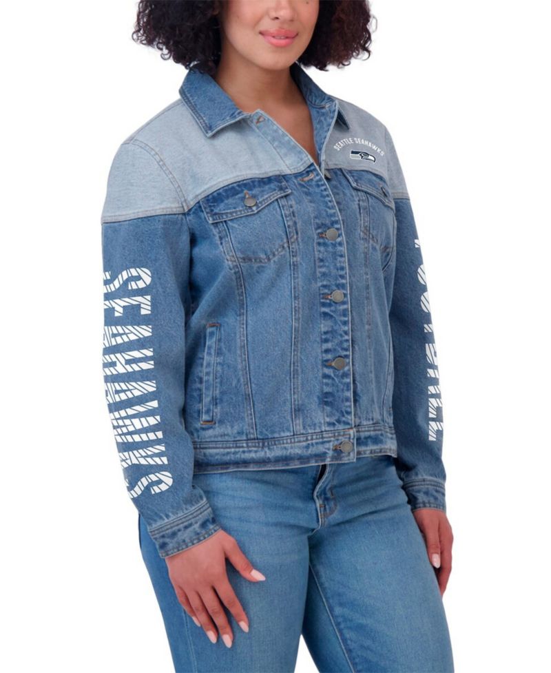 Women's Seattle Seahawks Full-Button Denim Jacket