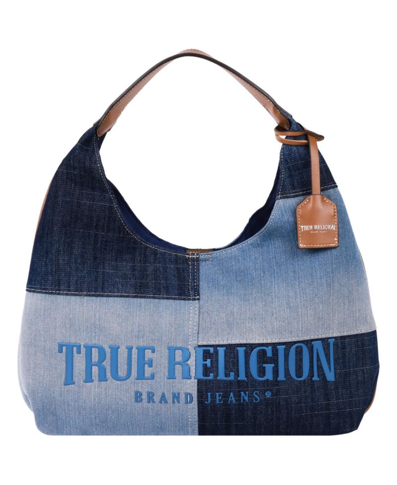Patchwork Denim Hobo Bag