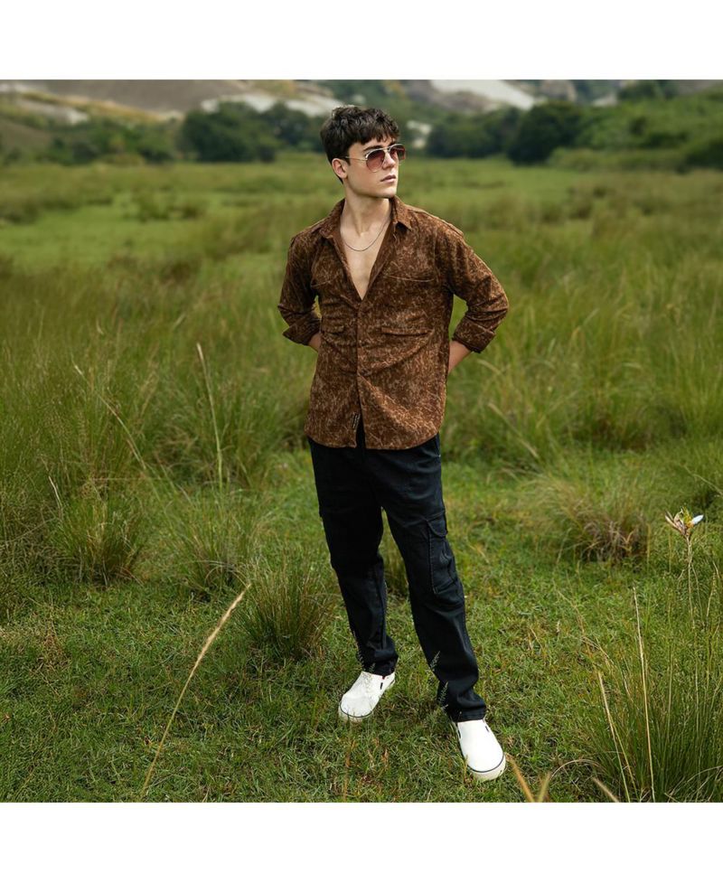Men's Faded Corduroy Oversized Shirt