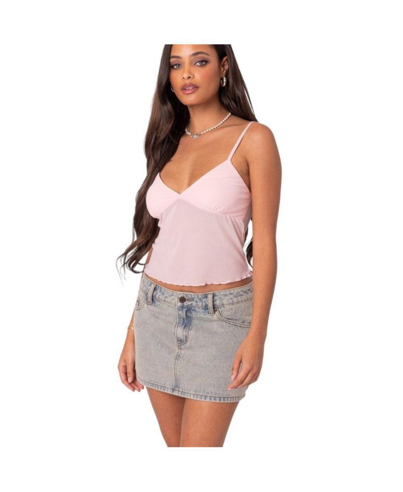 Women's Serafina sheer mesh tank top