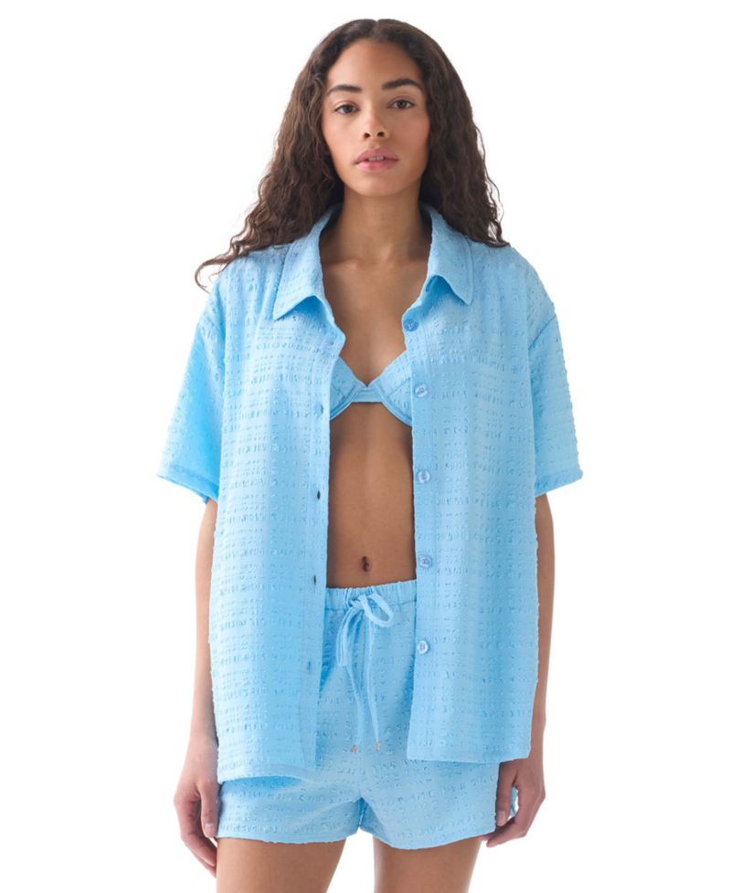 Women's Short-Sleeve Cover-Up Shirt