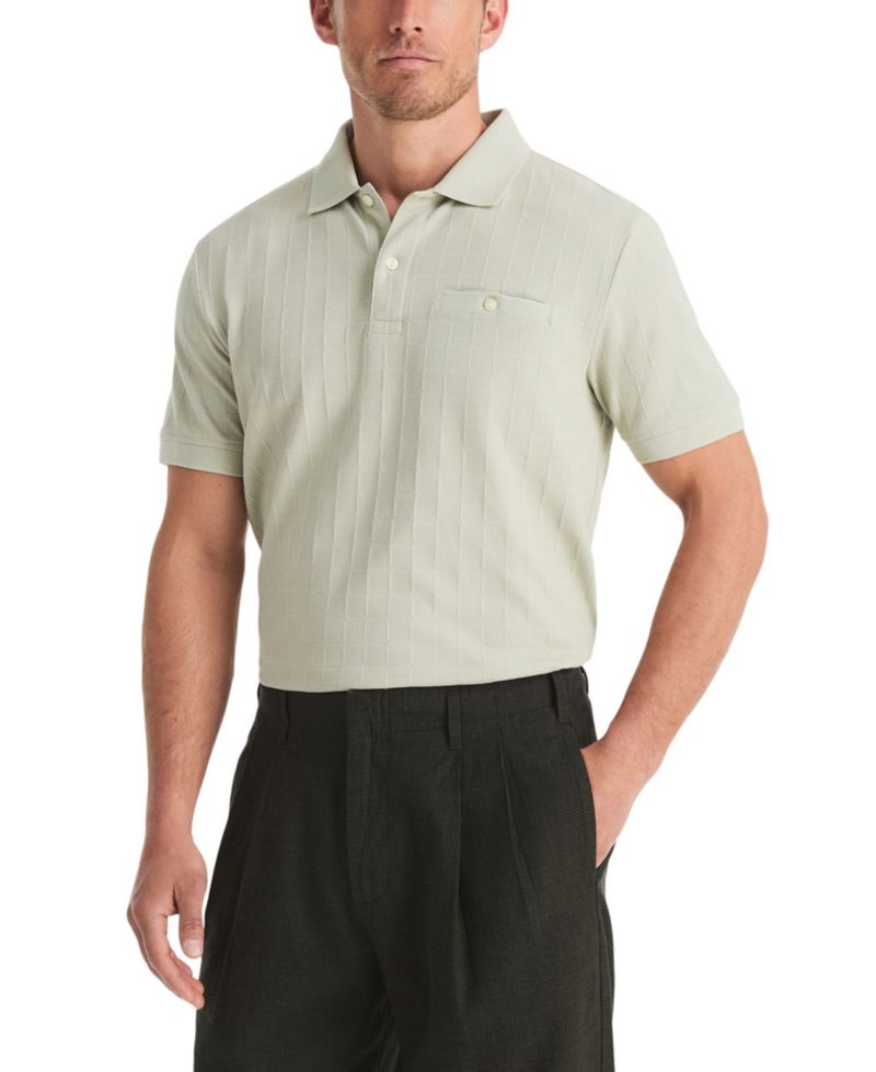 Men's Jacquard Jersey Polo Shirt