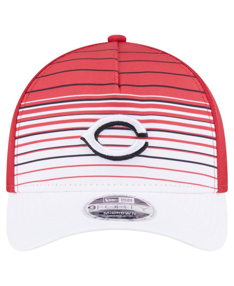 Men's Red Cincinnati Reds Gradient 9FORTY M-Crown Adjustable Hat