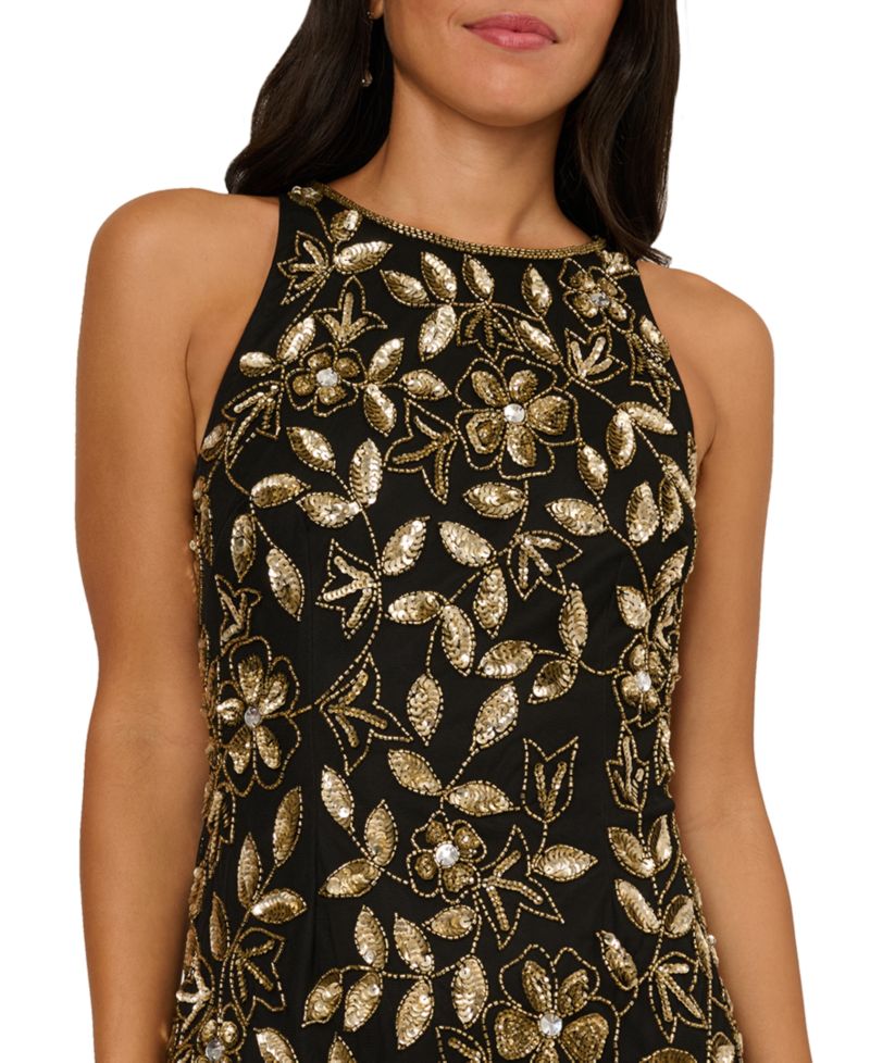 Women's Crewneck Beaded Dress