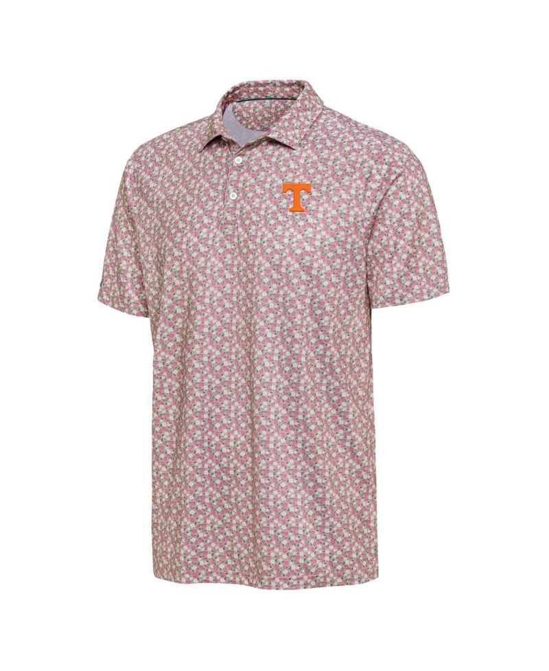 Men's Pink Tennessee Volunteers Desert Dry Dogwood Polo Shirt