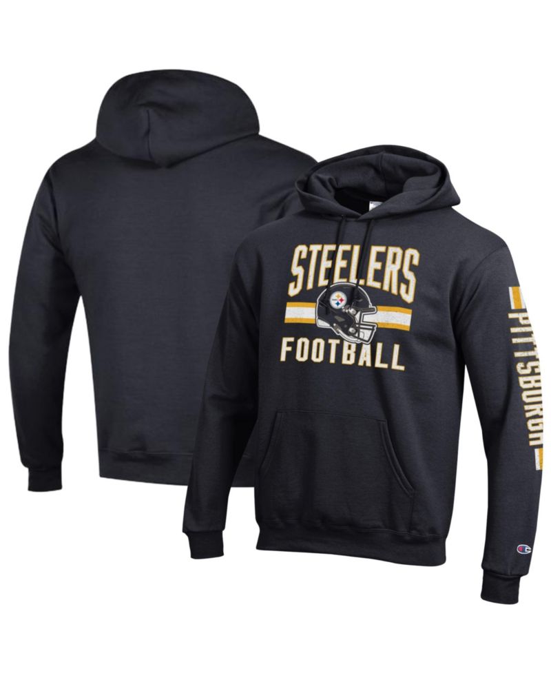 Men's Black Pittsburgh Steelers Powerblend Hoodie