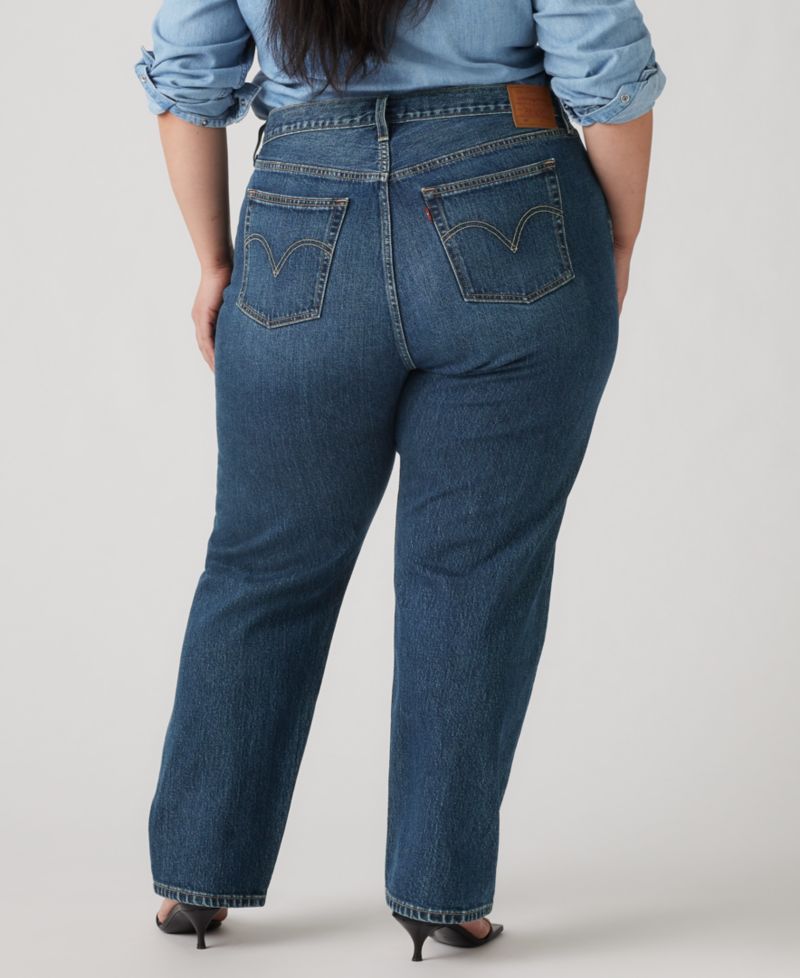 Trendy Plus Size 501 Original-Fit Straight-Leg Jeans