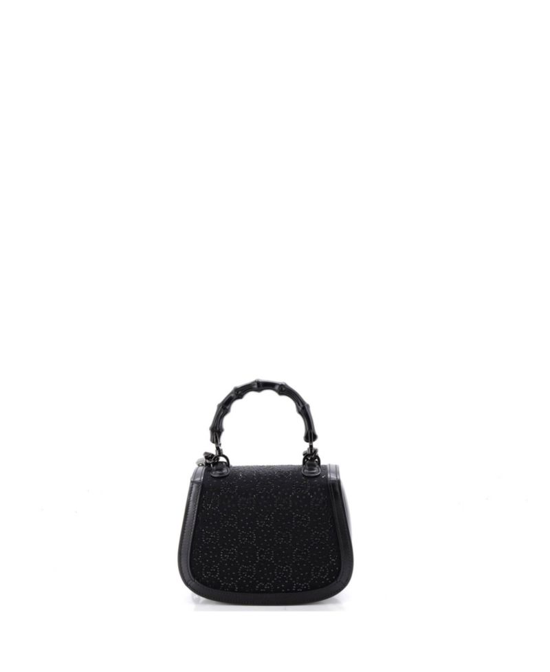 Mini Bamboo 1947 Top Handle Bag Crystal Embellished GG Canvas