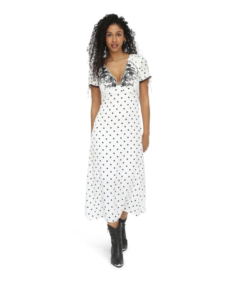 Women's You & I Polka Dot Midi Dress