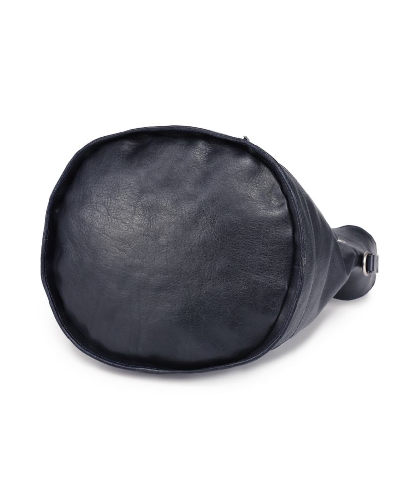Lily Large Leather Shoulder Bucket Bag