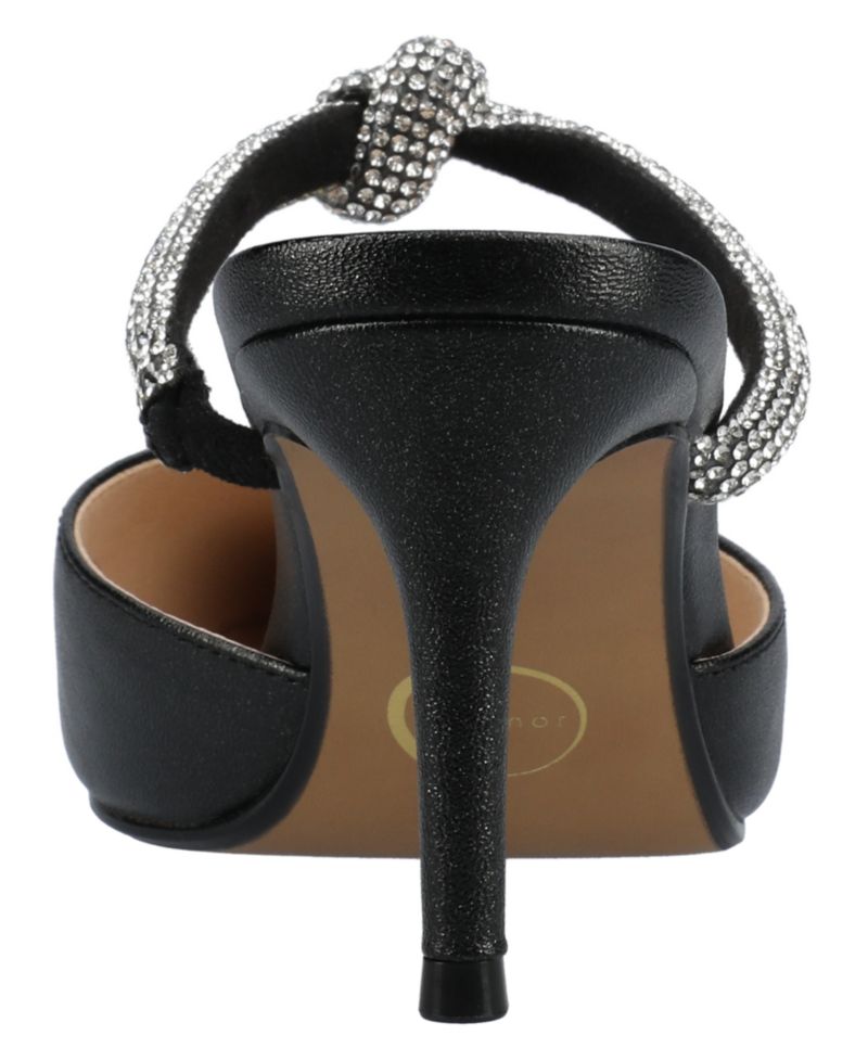 Women's Lunna Rhinestone Knot Slip-On Dress Pumps