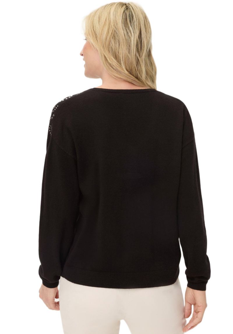 Women's Embellished Fine Gauge Sweater