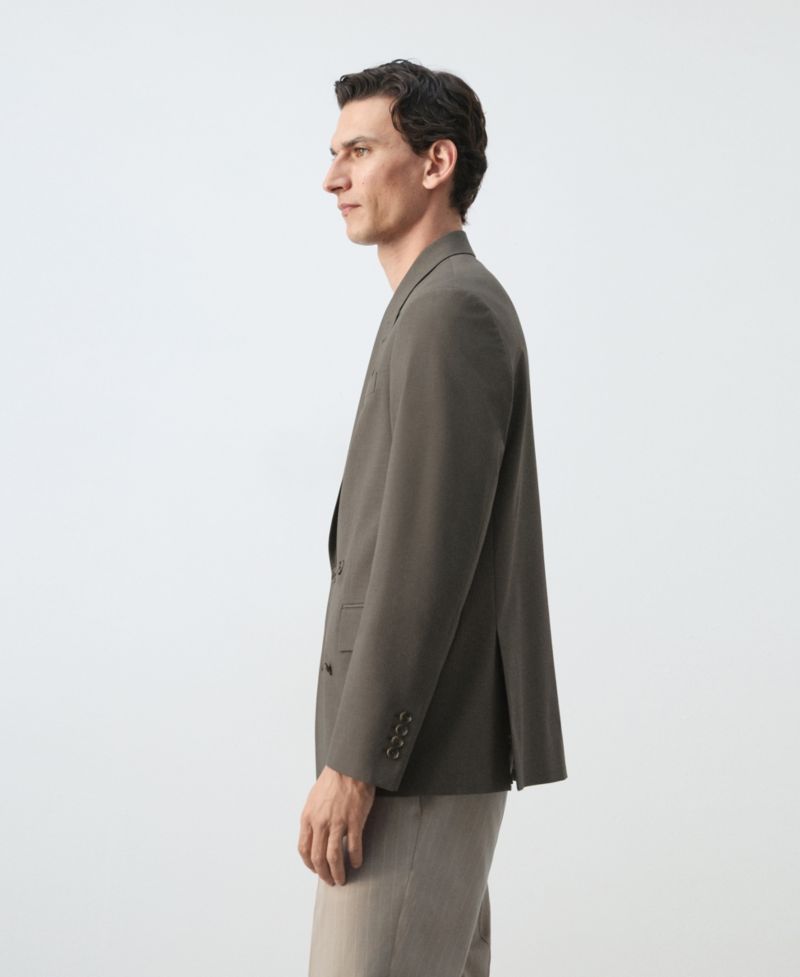 Men's Boston Regular-Fit Double-Breasted Suit Blazer