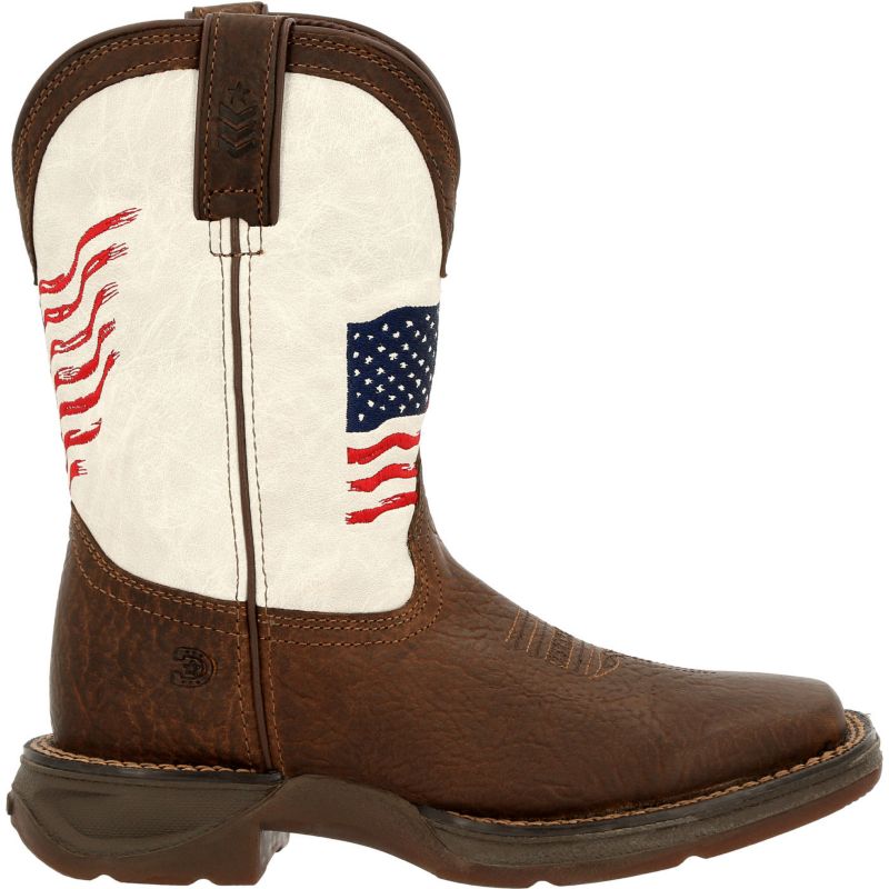 Lil' Rebel by Big Kids Distressed Flag Western Boot