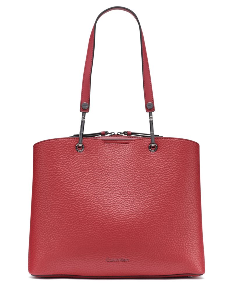 Garnet Large Triple Compartment Tote Handbag