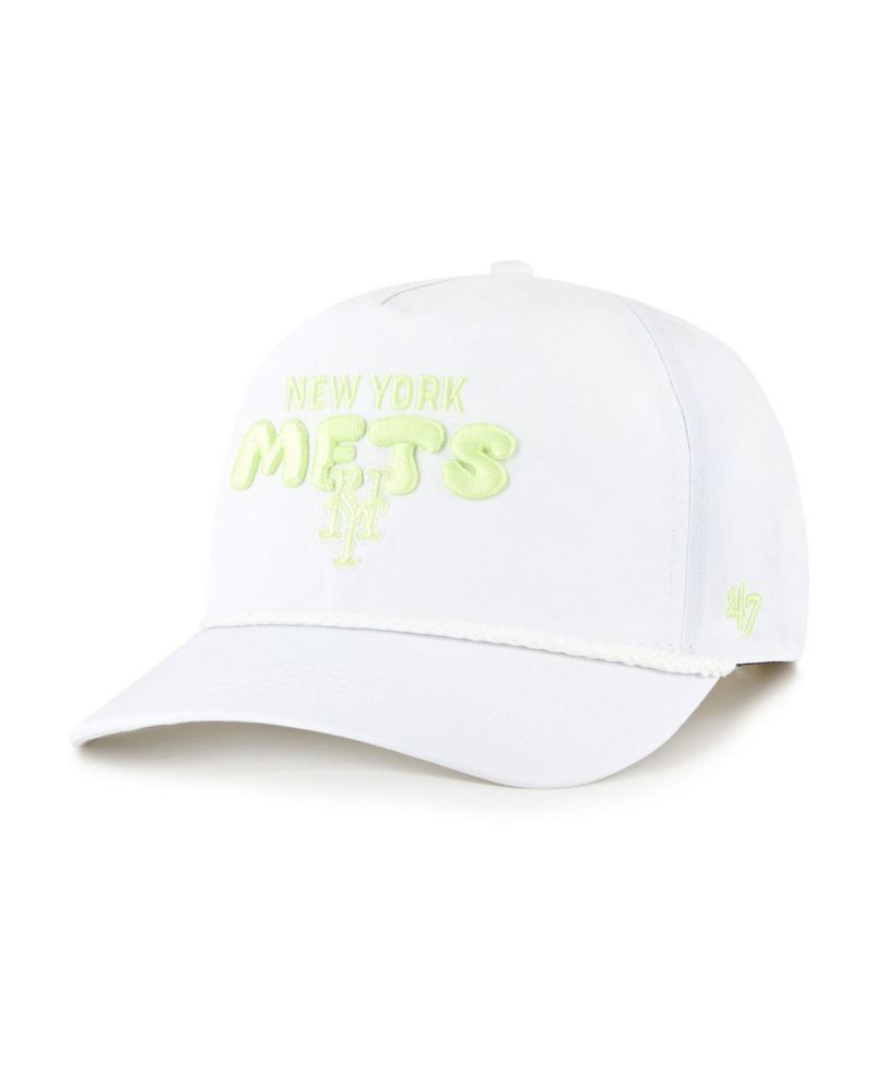 Women's White New York Mets Bright Side Adjustable Hitch Hat
