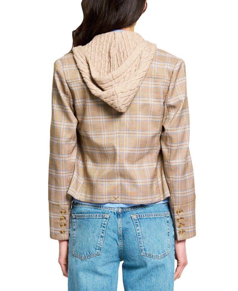 Women's Sienna Plaid Cropped Blazer