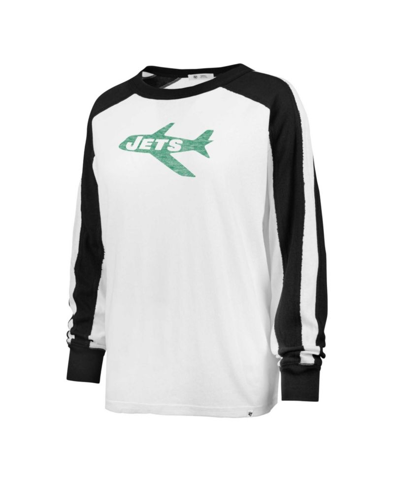 Women's New York Jets Premier Caribou Long-Sleeve Crewneck T-Shirt