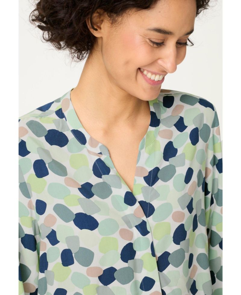 Women's Blot Print Blouse Tops