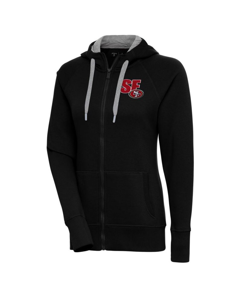 Women's Black San Francisco 49ers Victory Full-Zip Hoodie
