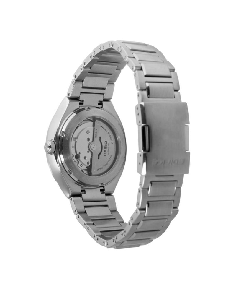 Edifice Men's Silver Stainless Steel Automatic Watch 38mm