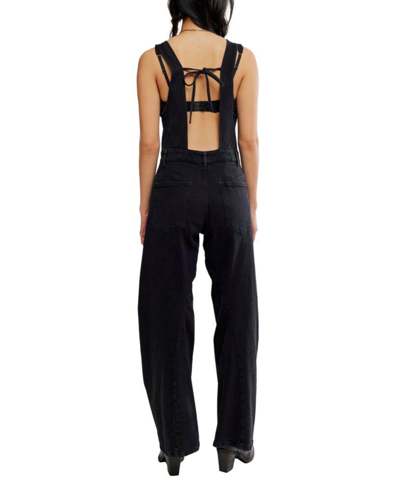 Women's Corsica Denim Wide-Leg Scoop Neck Jumpsuit