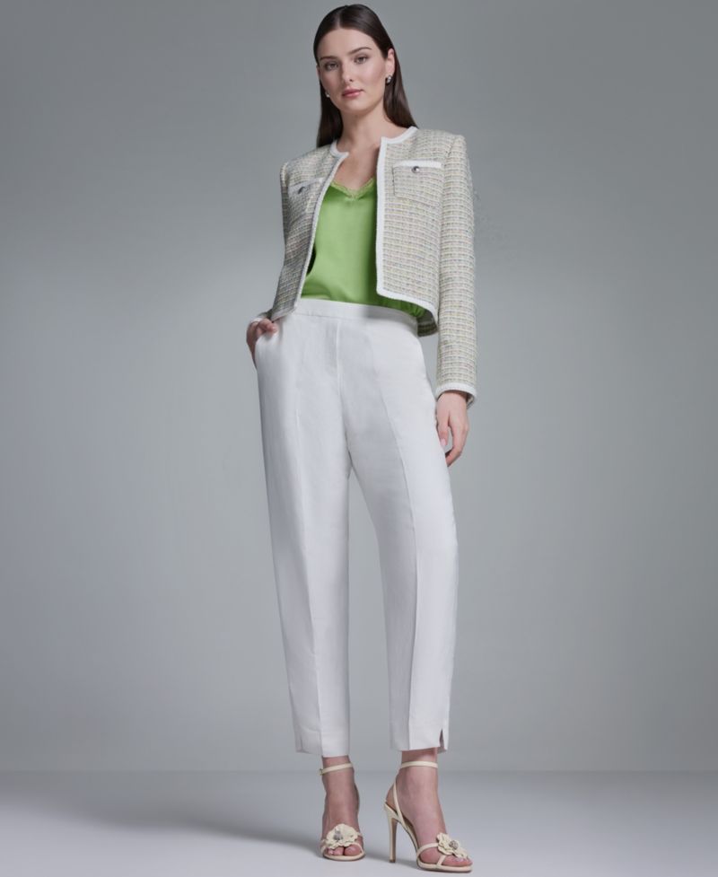 Women's Crewneck Open-Front Jacket