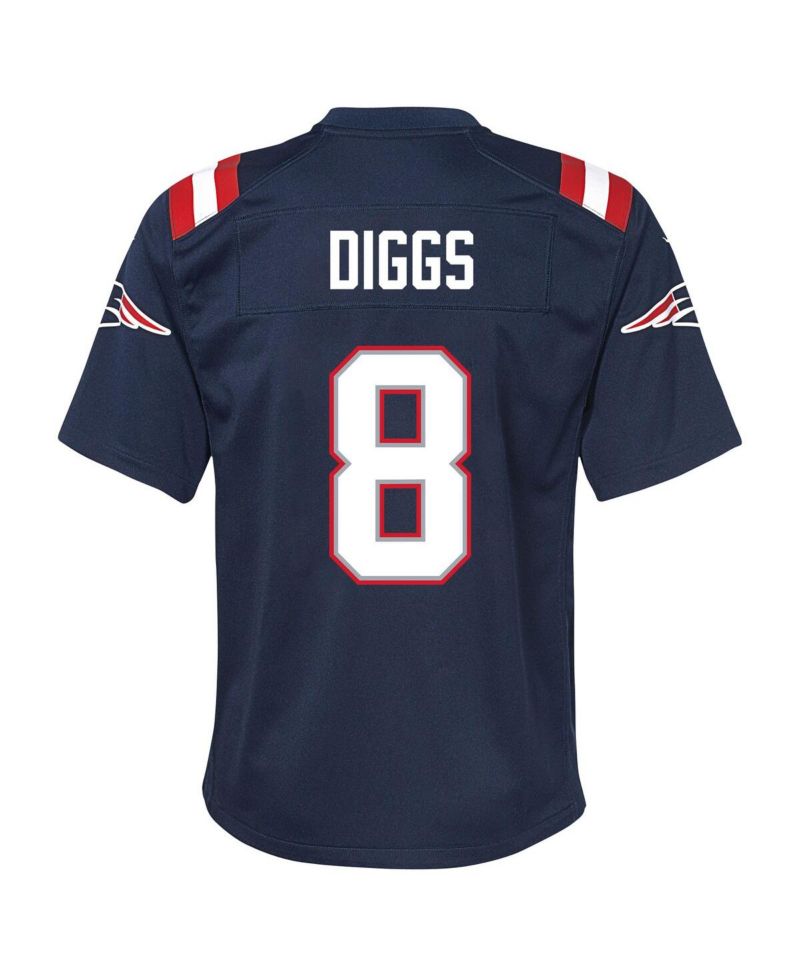 Big Boys and Girls Stefon Diggs Navy New England Patriots Team Game Jersey