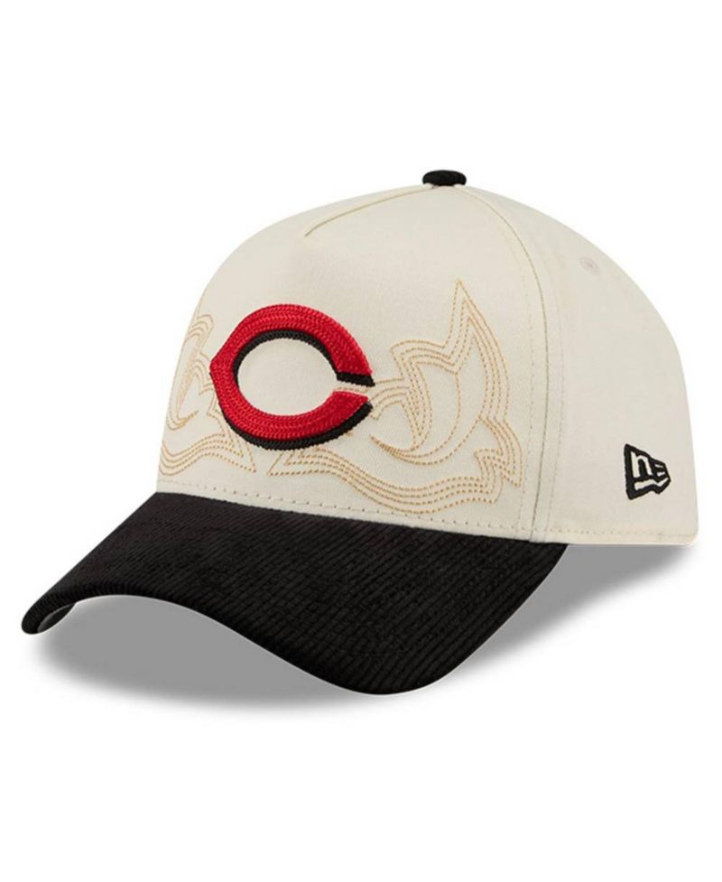 Men's Stone Cincinnati Reds Western Stitch 9FORTY A-Frame Adjustable Hat