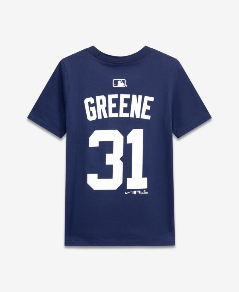 Big Boys and Girls Riley Greene Navy Detroit Tigers Name & Number T-Shirt