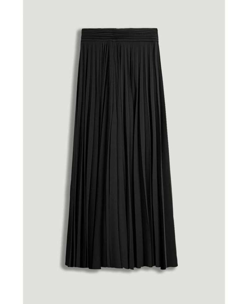 Women's High-Rise Pleated Chiffon Wide-Leg Pants