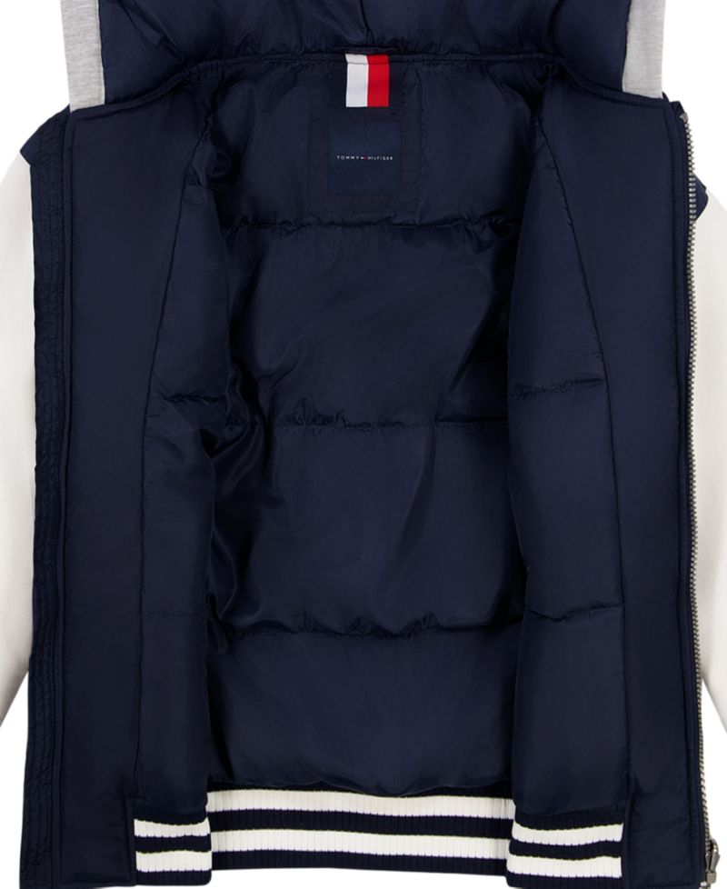 Boys' 2-7 Hooded Fleece-Lined Bomber Jacket