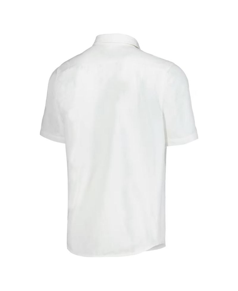 Men's White Kentucky Wildcats Coconut Point Palm Vista IslandZone Camp Button-Up Shirt