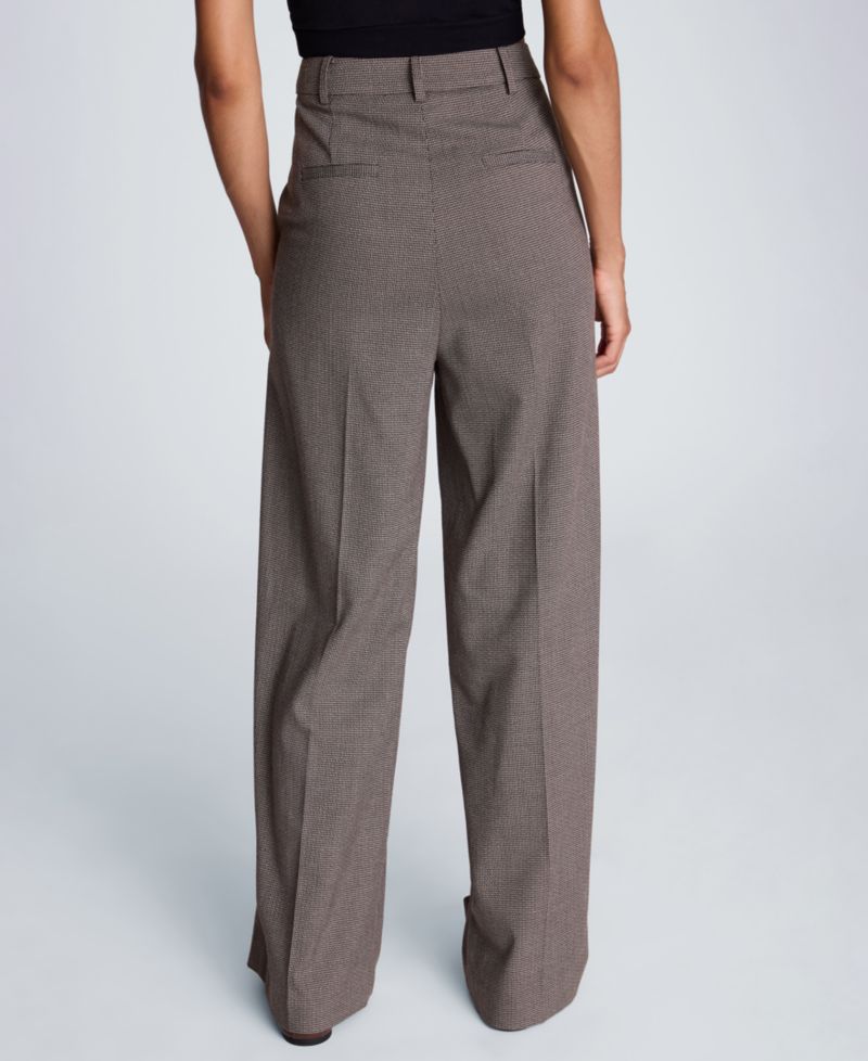 Women's High-Waisted Wide-Leg Slash-Pocket Pants