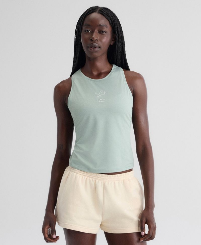 Women's Mint Detroit Lions Clutch Tank Top