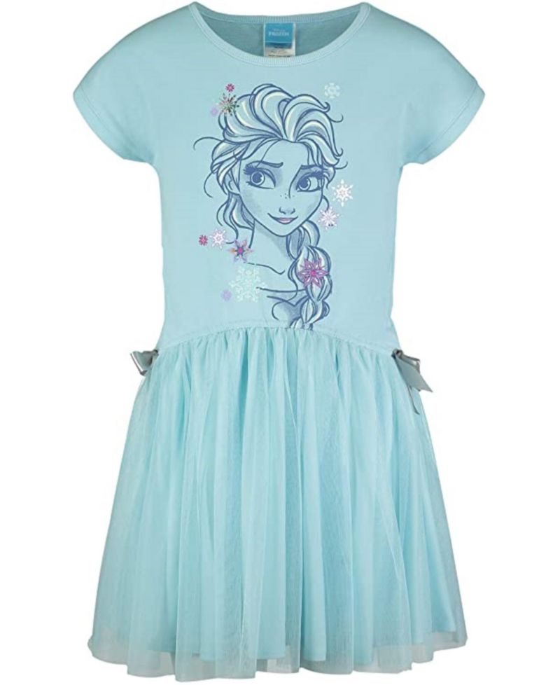 Disney Elsa Girls French Terry Dress Toddler| Child