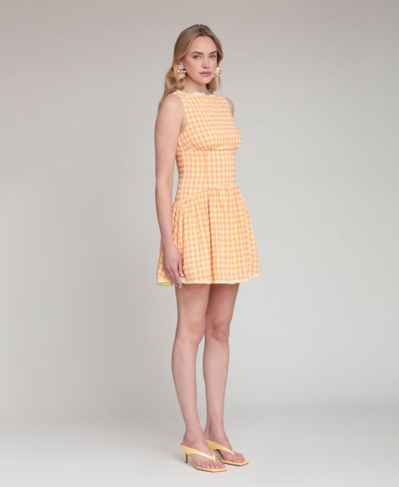 Women's Sleeveless Boat Neck Dress