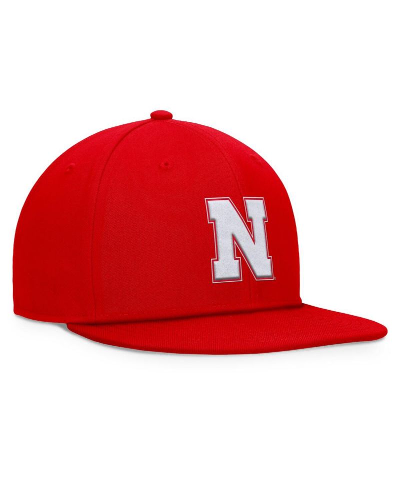 Men's Scarlet Nebraska Huskers Fundamental Snapback Hat