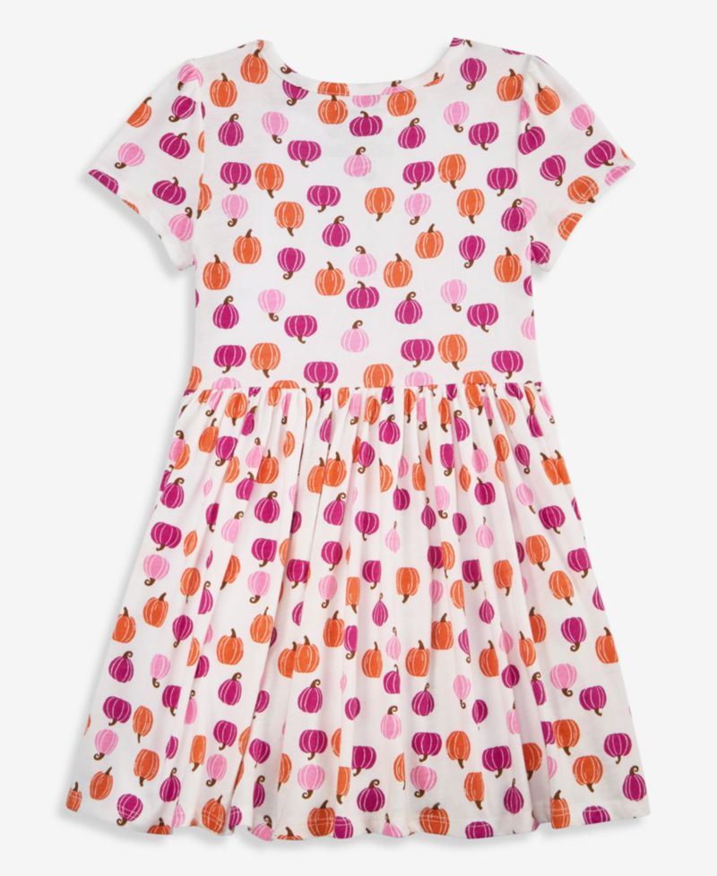 Toddler Girls' 12M-5T Pumpkin-Print Dress